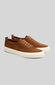 Sneakers in brown suede leather , Officina Slowear | Slowear