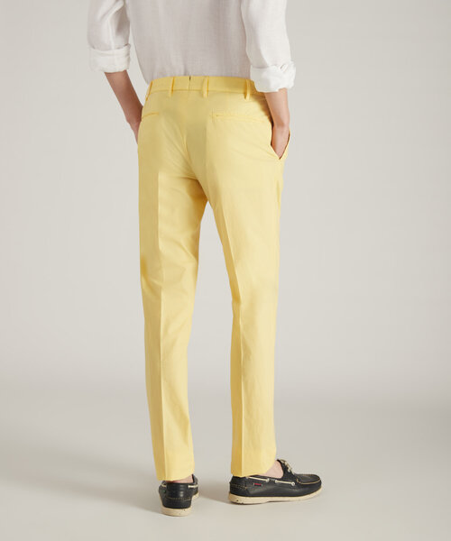 Slim-fit certified summer poplin trousers , Incotex | Slowear