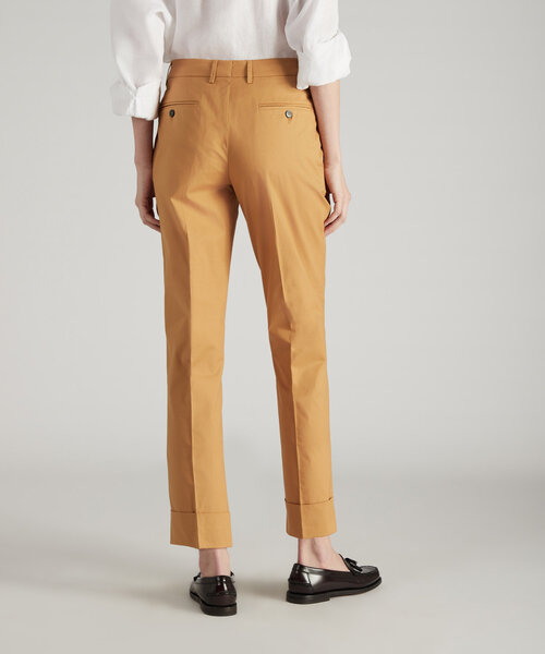 Pantalon regular fit en sergé de coton stretch , Incotex | Commerce Cloud Storefront Reference Architecture