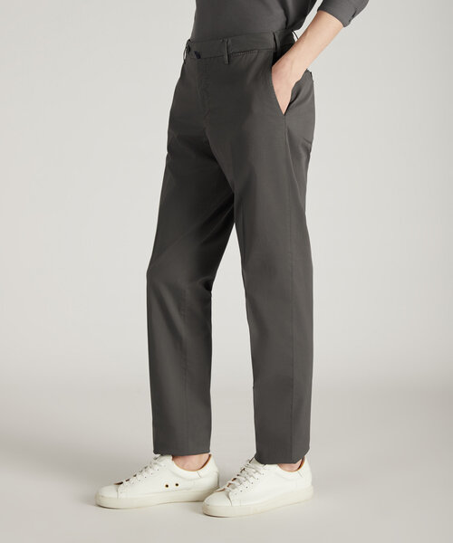 Regular-fit trousers in certified Royal Batavia cotton , Incotex | Slowear