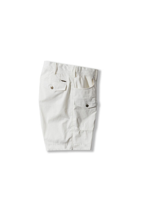 Regular fit cargo Bermuda shorts in stretch gabardine , Incotex - Slacks | Slowear