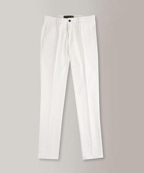 Pantalone slim fit in cotone e lino certificato , Incotex | Slowear