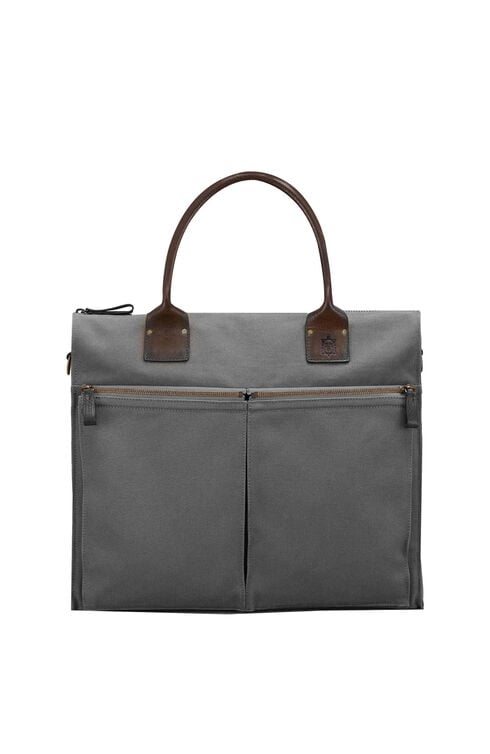 Business bag in cotton and leather , Officina Slowear | Slowear