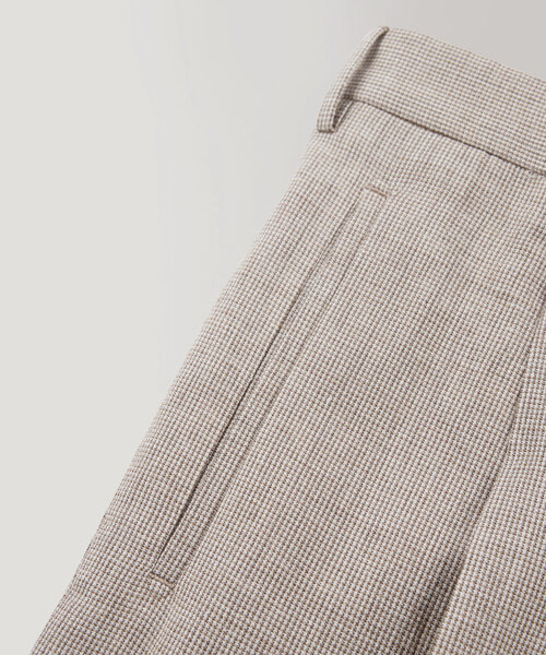 Tapered-fit trousers in viscose, linen and cotton , Incotex | Slowear