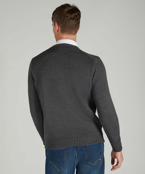 Certified merino wool slim-fit crewneck sweater , Zanone | Slowear