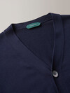 Regular fit cardigan in certified crêpe cotton  , Zanone | Slowear