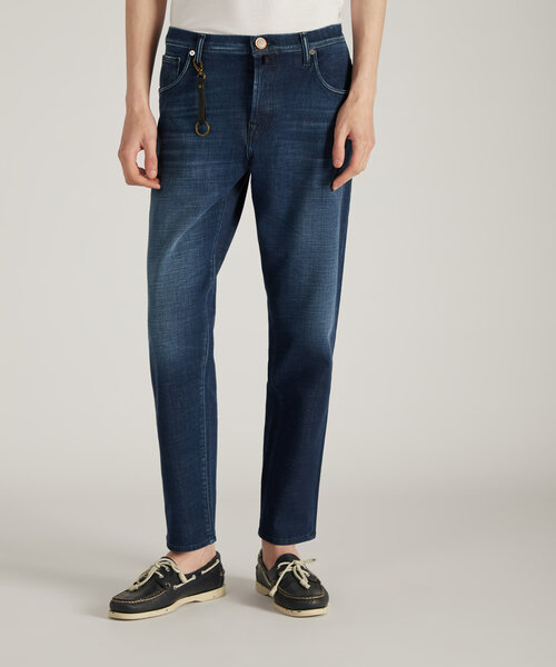 Pantalon cinq poches Tapered Fit en denim stretch , Incotex Blue Division | Commerce Cloud Storefront Reference Architecture