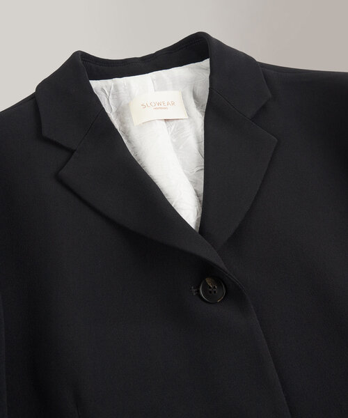 Regular fit short jacket in cady , Montedoro | Slowear
