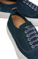 Sneakers in teal blue suede leather , Officina Slowear | Slowear