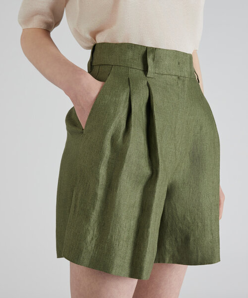 Shorts wide fit in lino , Incotex | Slowear