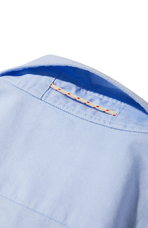 Slim fit Oxford cotton poplin shirt with French collar , Glanshirt | Slowear