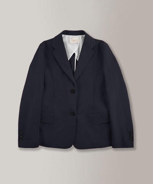 Slim fit jacket in two-way stretch gabardine , Montedoro | Slowear