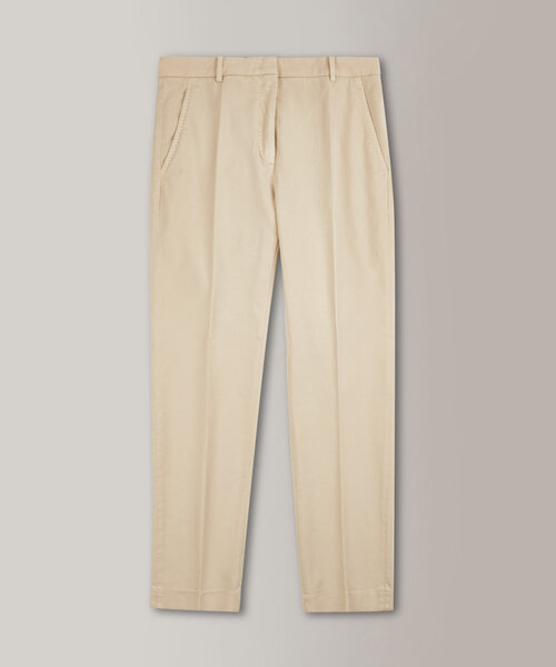Pantalone slim fit in gabardina di cotone e lyocell certificati , Incotex | Slowear