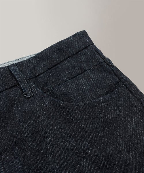 Slim fit tailored trousers in stretch denim , Incotex Blue Division | Slowear
