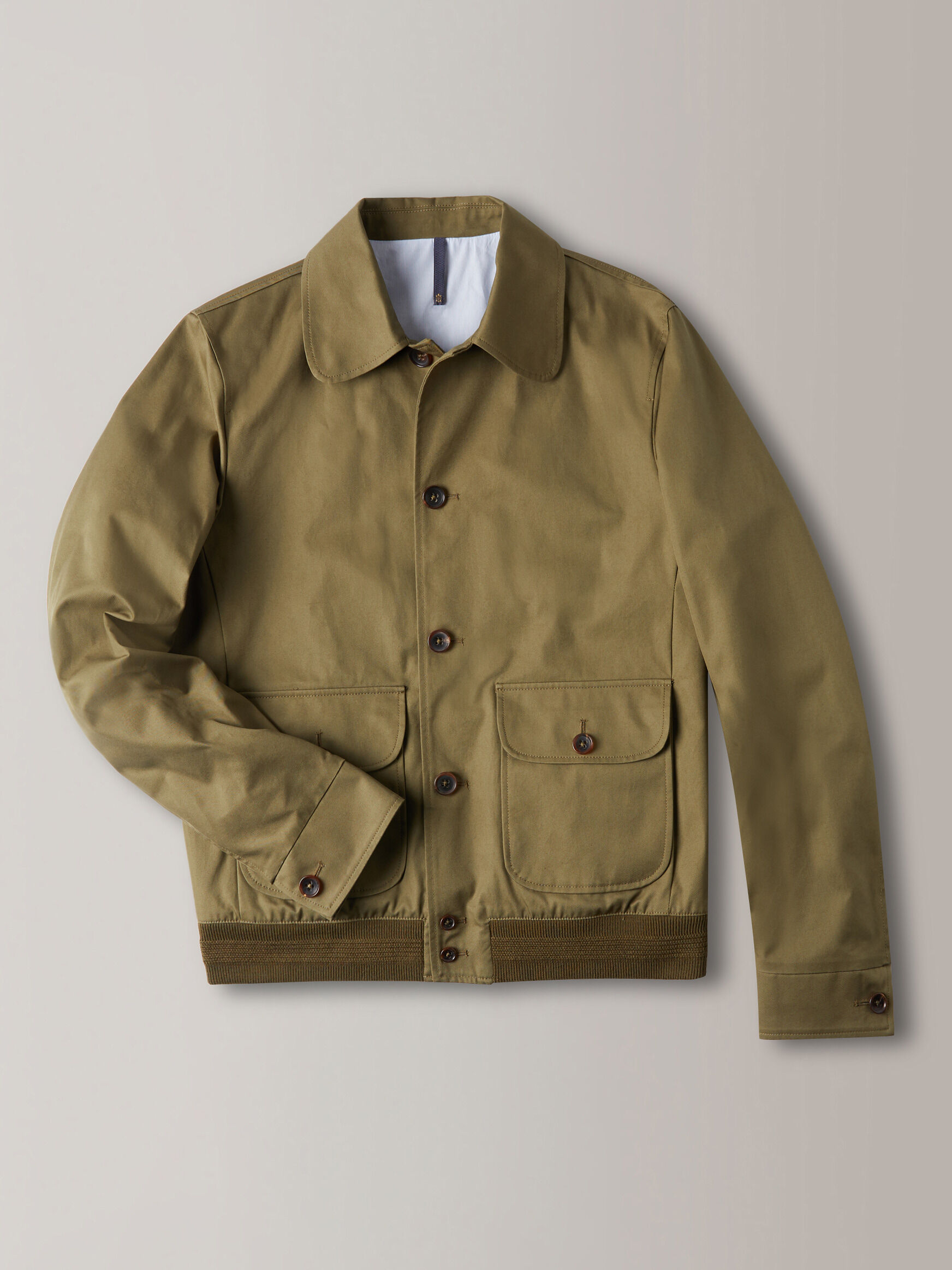 Certified organic cotton regular fit jacket