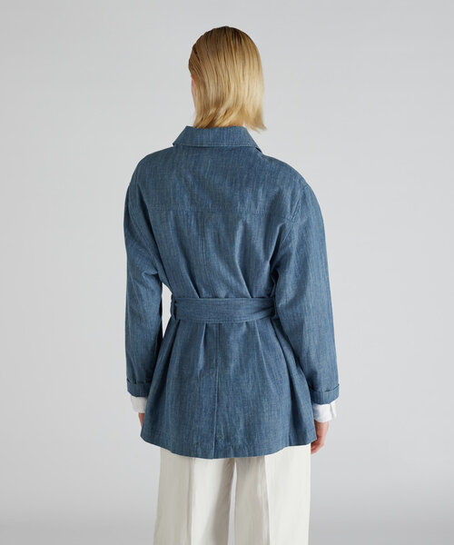 Safari jacket in lightweight denim , Montedoro | Slowear