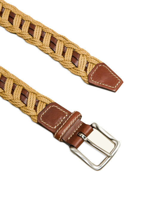 Woven Belt with Genuine Leather Core , Officina Slowear | Slowear