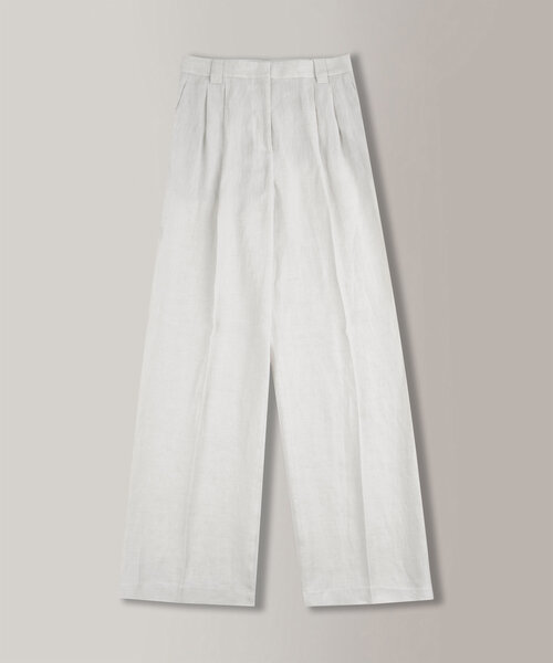 Wide fit trousers in linen , Incotex | Slowear