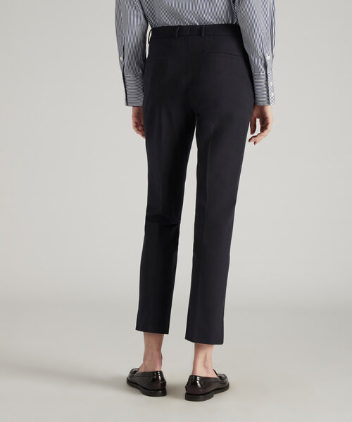 Pantalone slim fit in gabardina di cotone bistretch , Incotex | Slowear