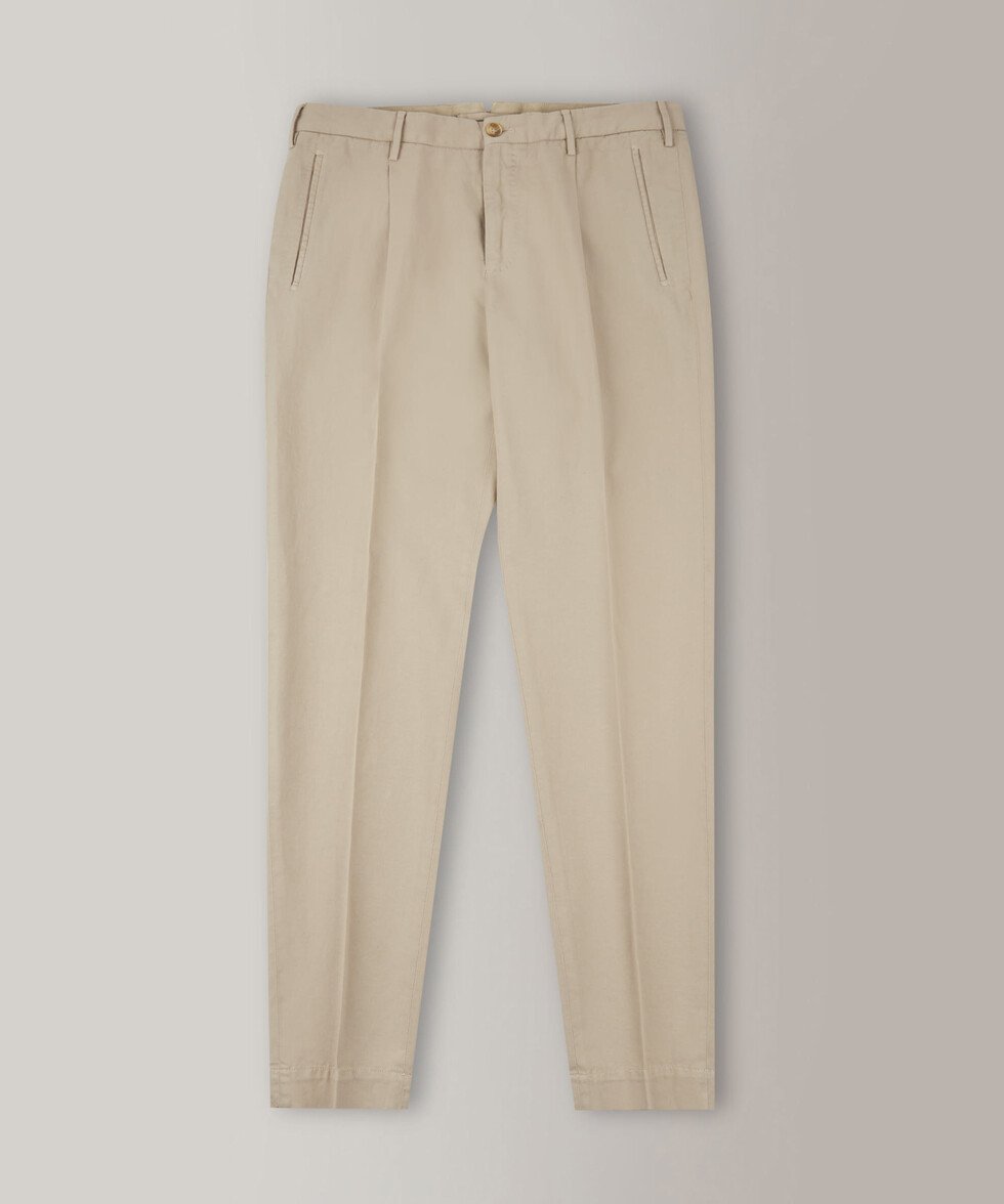 Pantalon tapered fit en coton ice crêpe chinolino certifié , Incotex | Commerce Cloud Storefront Reference Architecture
