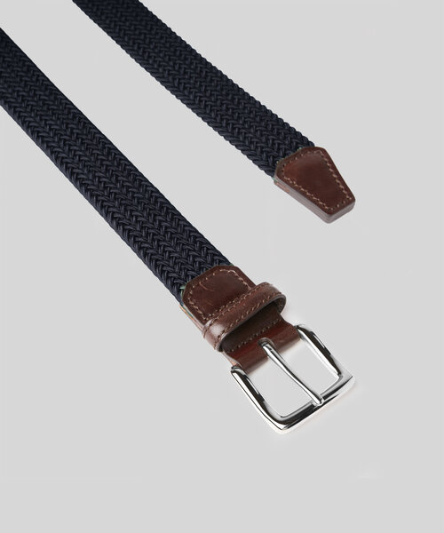 Belt in viscose with calfskin leather details , Slowear | Slowear