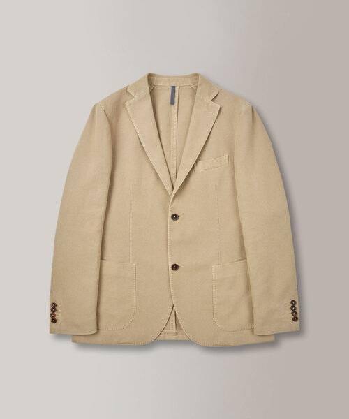 Slim-fit jacket in certified ramie , Montedoro | Slowear