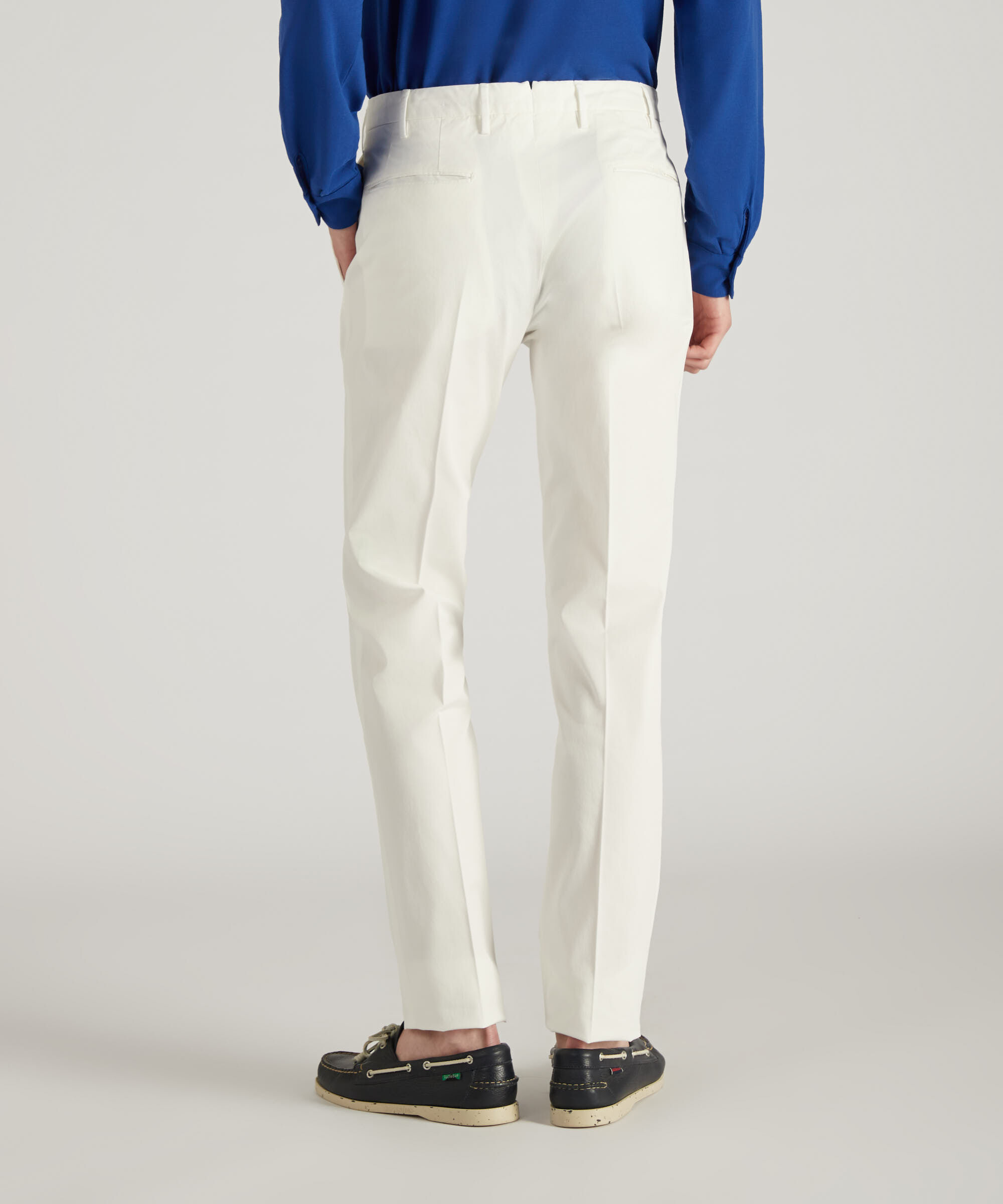 Slim-fit certified Royal Batavia cotton trousers | Incotex | Slowear