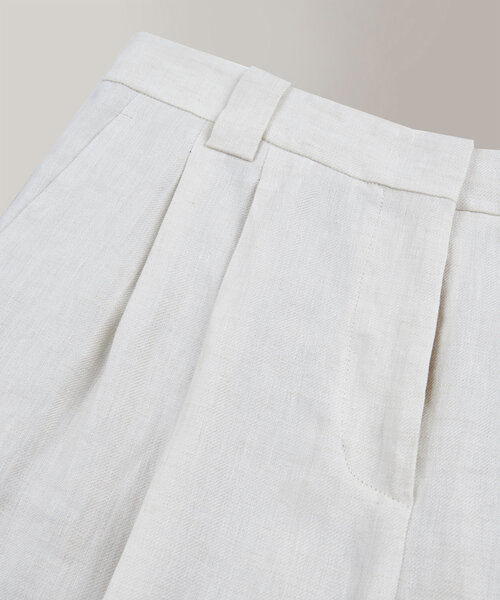 Wide fit trousers in linen , Incotex | Slowear