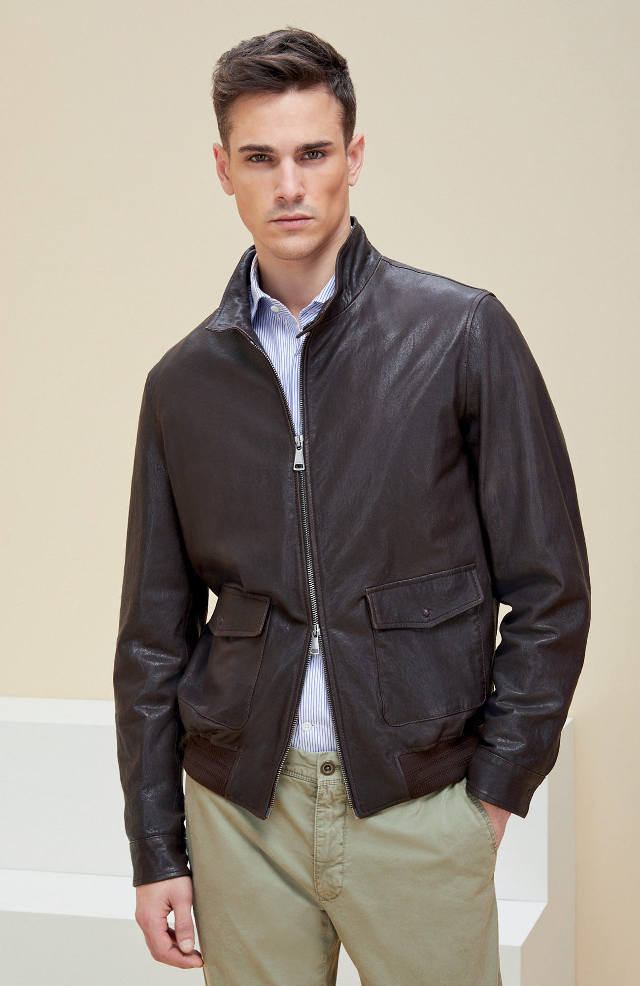 Leather Jacket | Montedoro | Slowear
